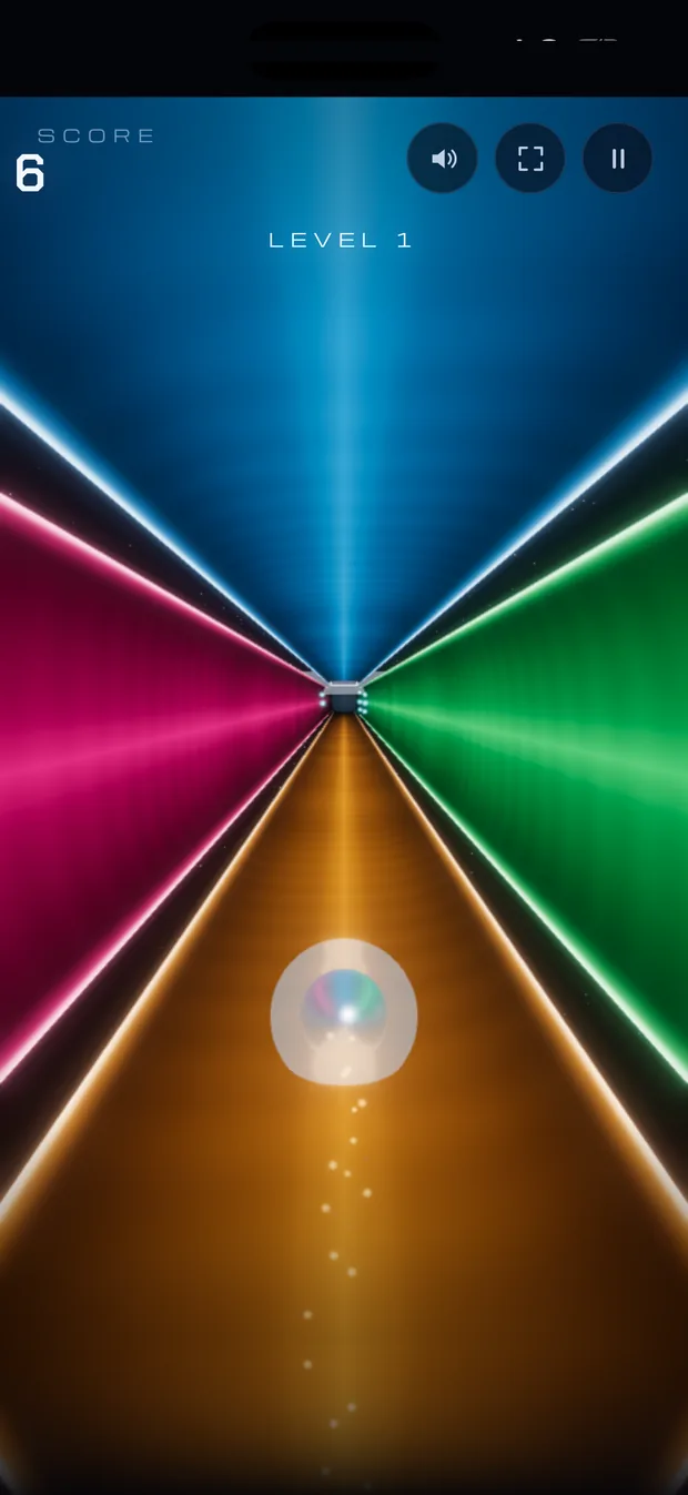Ball in der Schild-Blase